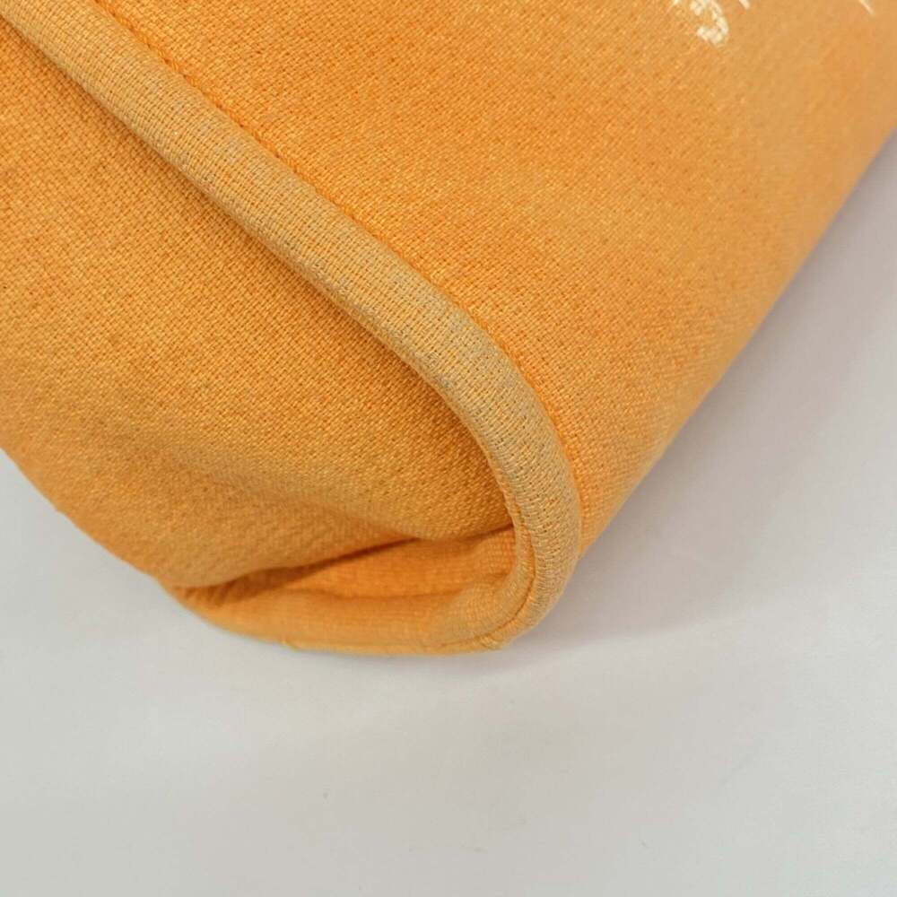 CHANEL Orange Canvas Deauville Tote Bag - Picture 6 of 12